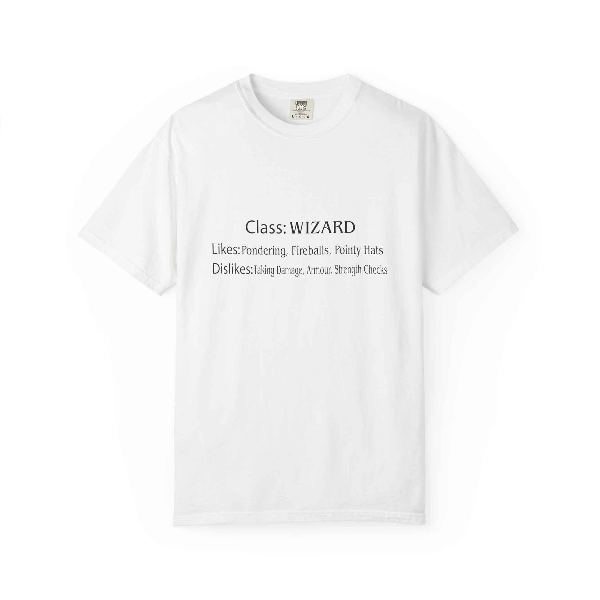 Wizard Class Likes and Dislikes Tee