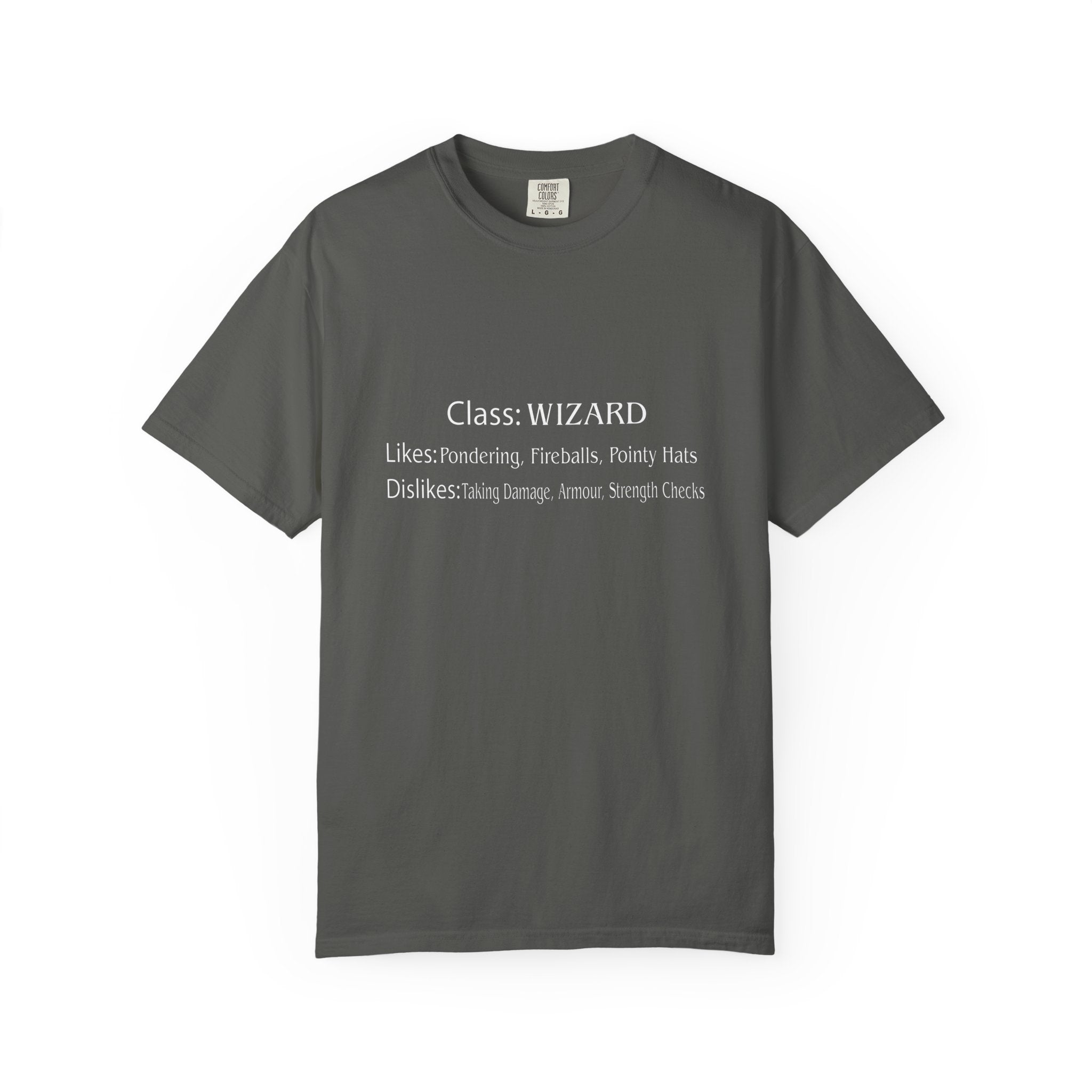 Wizard Class Likes and Dislikes Tee
