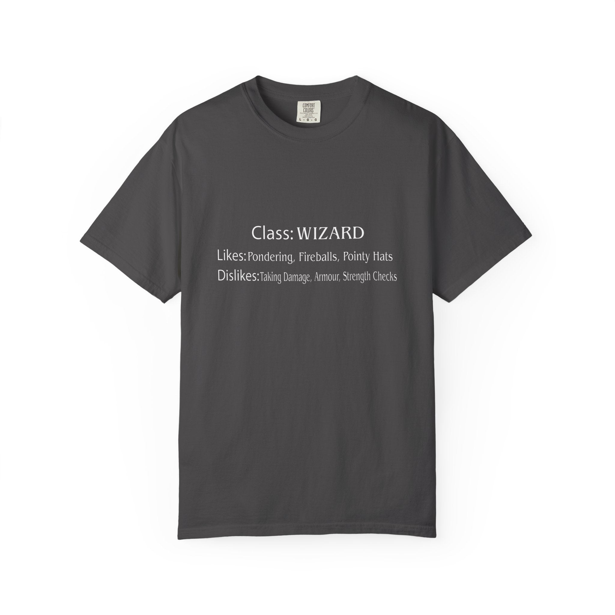 Wizard Class Likes and Dislikes Tee