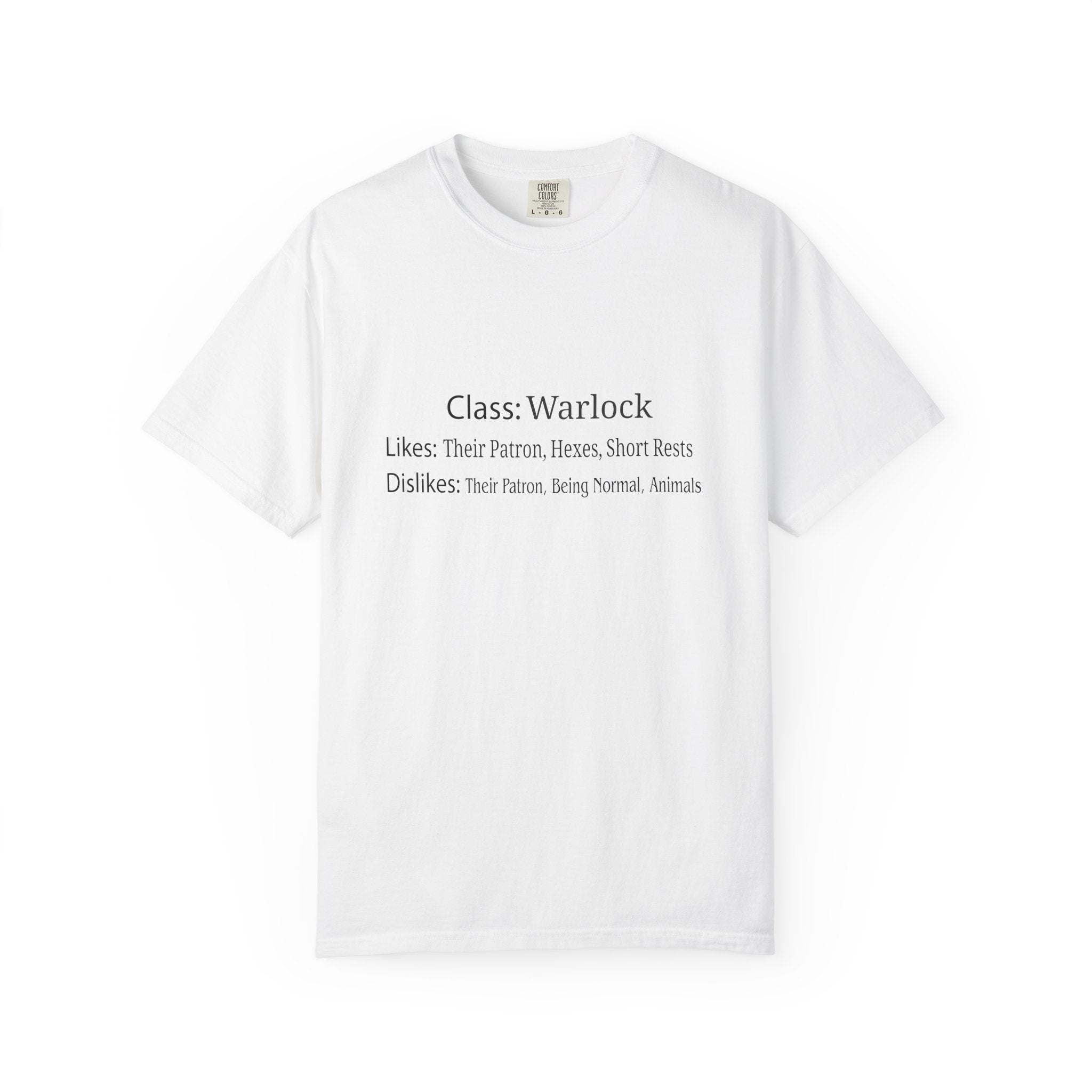 Warlock Likes and Dislikes Shirt