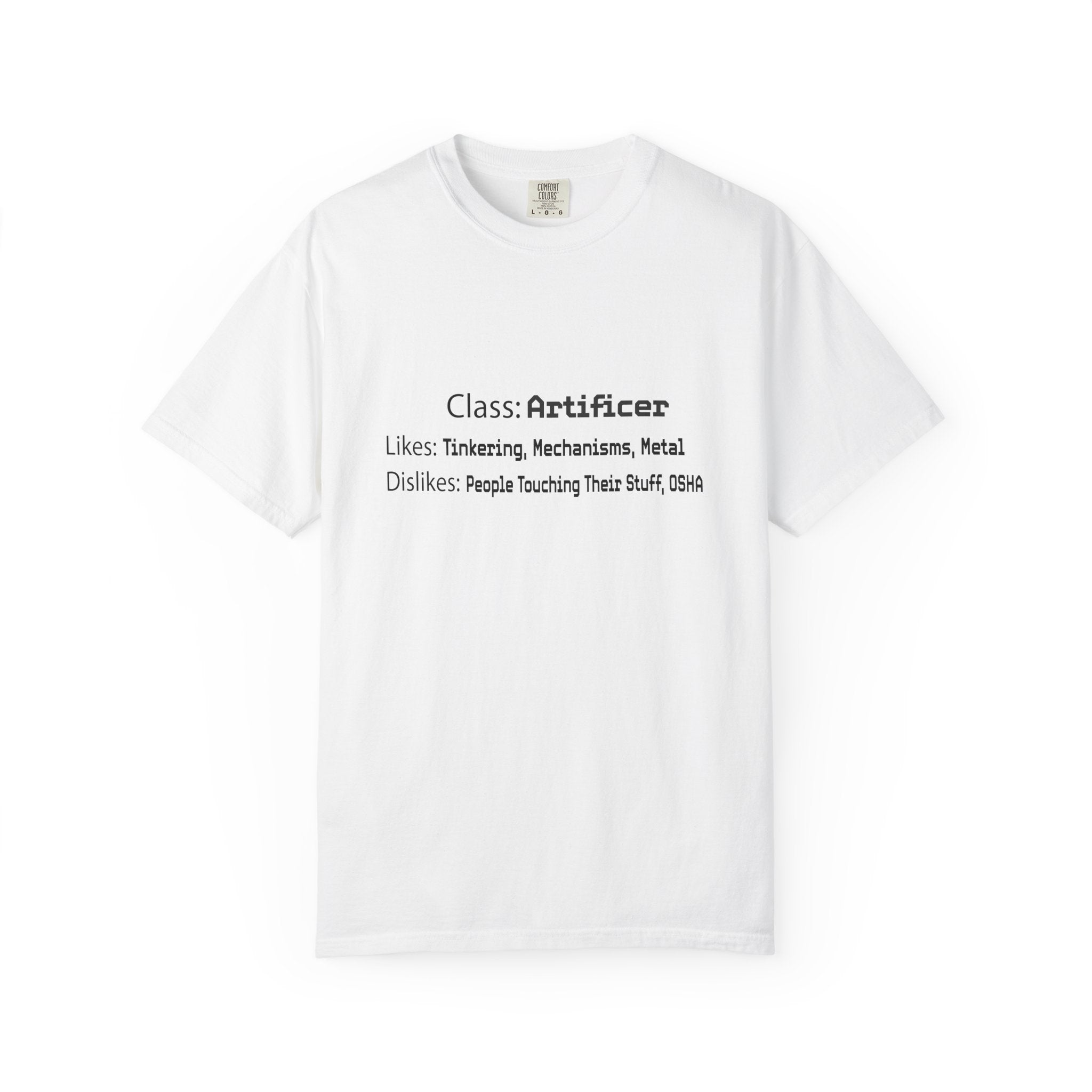 Artificer Likes and Dislikes Shirt
