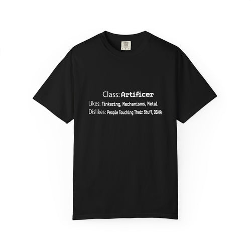 Artificer Likes and Dislikes Shirt